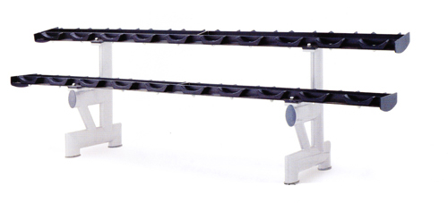 28. TWO TIER DUMBELLS RACK